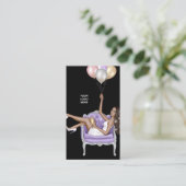 フェイクグリッター風船パーティープランナー名刺 名刺 (スタンド正面)