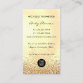 フェイクグリッター風船パーティープランナー名刺 名刺 (裏面)