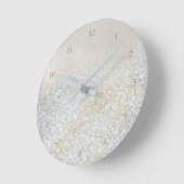 フェイクグリッター ラウンド壁時計 (傾斜)