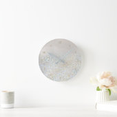フェイクグリッター ラウンド壁時計 (ホーム)