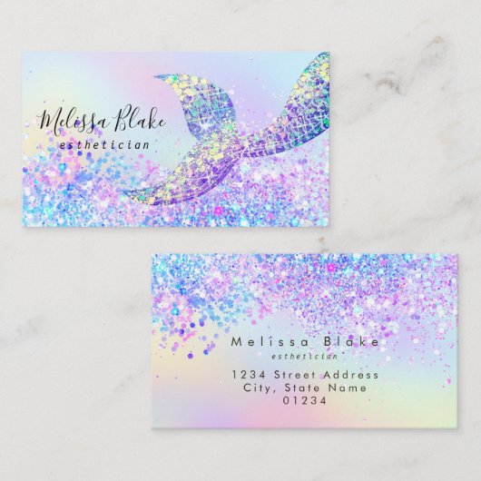 フェイクグリッター 名刺 (正面/裏面)