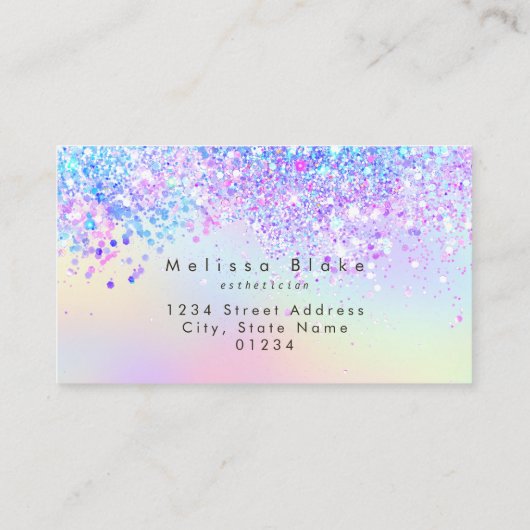 フェイクグリッター 名刺 (裏面)
