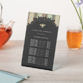 フェイクグリッターbeeデザイン価格表台座標識 台座サイン (インサイチュ)