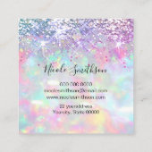 フェイクグリッターopalデザインスクエア名刺 スクエア名刺 (裏面)