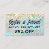 フェイクグリッターOPAL参照カード 名刺 (正面)