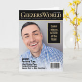 フェイクゲーザーズワールドマガジカスタムン誕生日カード カード (黄色い花)