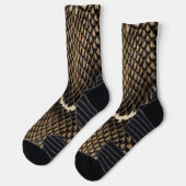 フェイクコブラスネークスキン ソックス (左)