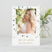 フェイクゴールデンスノーフレーク写真キンセアニラスペインの 招待状 (スタンド正面)