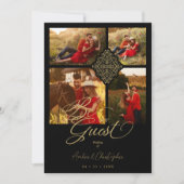 フェイクゴールデンラグジュアリーフィリグリー4写真テンプレート (正面)