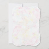 フェイクゴールドフォイルミスター&ミセスタイポグラフィ婚約 招待状 (裏面)