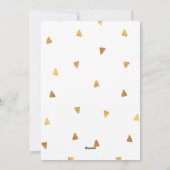 フェイクゴールドフォ信じイルモダンフレームホリデーフォト シーズンカード (裏面)