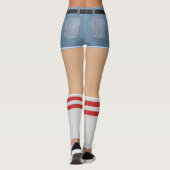 フェイクショーツとソックス レギンス (裏面)