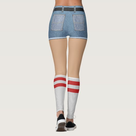 フェイクショーツとソックス レギンス (裏面)