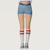 フェイクショーツとソックス レギンス (正面)