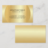 フェイクシンプルエレガントプロフェッショナルモダン 名刺 (正面/裏面)