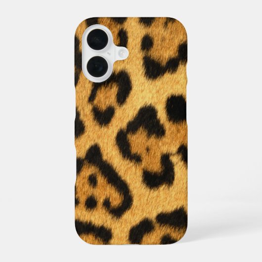 フェイクジャガー スキン iPhone 16ケース (裏面)