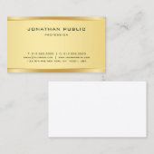 フェイクスタイリッシュモダンエレガントシンプルテンプレート 名刺 (正面/裏面)