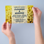 フェイクスポンジおもしろい洗浄 チラシ (ハンドル)