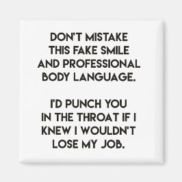 フェイクスマイルおもしろい-，皮肉引用文 マグネット