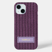 フェイクセーターのニット風 カスタムネーム入りスマホケース Case-Mate iPhoneケース (裏面)