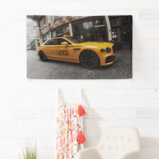 フェイクタクシーベントレー飛んでいるスパー 横断幕 (インサイチュ)