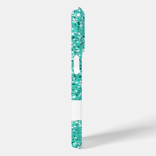 フェイクターコイズグリッター様付名前をカスタムする Case-Mate iPhoneケース (裏面 / 右)