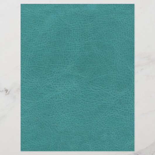 フェイクターコイズレザーのテクスチャースクラップブック紙 (裏面)