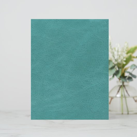 フェイクターコイズレザーのテクスチャースクラップブック紙 (スタンド正面)