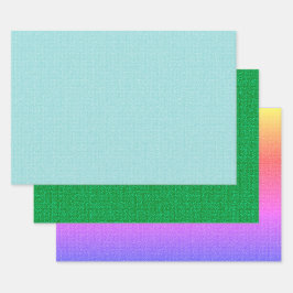 フェイクテクスチャー ラッピングペーパーシート