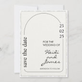 フェイクデッキルエッジ紙のQRコード写真招待状 招待状 (正面)