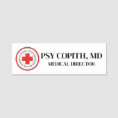 フェイクドクター名タグハロウィーン精神科病院 名札 (正面)