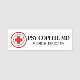 フェイクドクター名タグハロウィーン精神科病院 名札