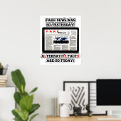 フェイクニュースと代替事実の価値ポスター用紙 ポスター (ホームオフィス)
