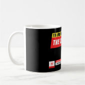 フェイクニュースのメディアトランプを歓迎しおもしろいたい コーヒーマグカップ (左)