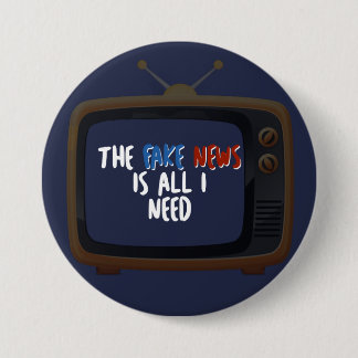 フェイクニュース政治抗議ボおもしろいタン 缶バッジ