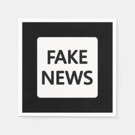 フェイクニュース紙ナプキン スタンダードカクテルナプキン
