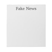 「フェイクニュース」メモ帳 ノートパッド (正面)