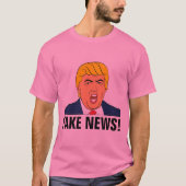 フェイクニュース! 面白いトランプTシャツ Tシャツ (正面)