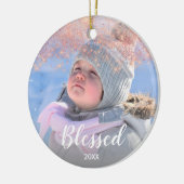 フェイクバラエレガント金ゴールド賛美文字写真 セラミックオーナメント (左)