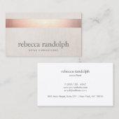 フェイクバラゴールドフォイルエレガントベエモダンージリンヌ 名刺 (正面/裏面)