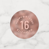 フェイクバラゴールドフォイルルック&文字 コンフェッティ (スモール正面)