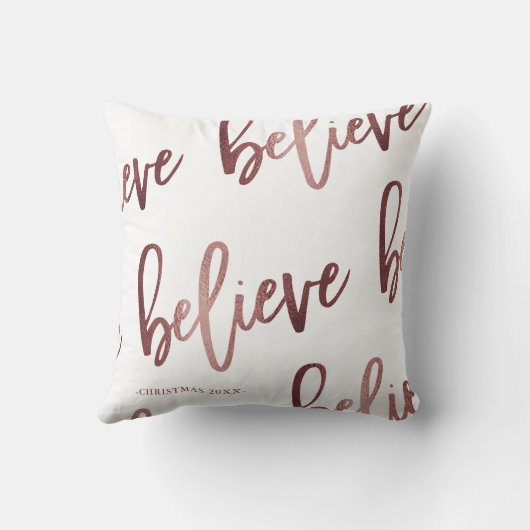 フェイクバラ信じタイポグラフィ クッション (裏面)