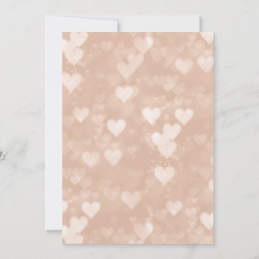 フェイクバラ金ゴールドと黒柱結婚式 招待状 (裏面)