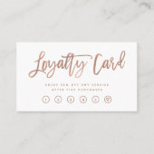 フェイクバラ金ゴールドのホワイトスクモダンリプト ロイヤリティカード (正面)
