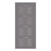 フェイクバラ金ゴールドエレガントモダン最小幾何学 ラックカード (裏面)