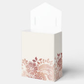 フェイクバラ金ゴールドエレガントヴィンテージレース結婚式の引き出物 フェイバーボックス (オープン)