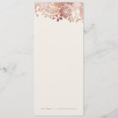 フェイクバラ金ゴールドエレガントヴィンテージ結婚レースのメニュー メニュー (裏面)