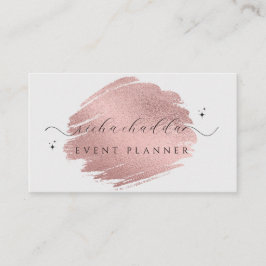 フェイクバラ金ゴールドオンソフトグレーシックなブラシストローク 名刺