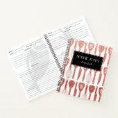 フェイクバラ金ゴールドグリッターかわいい台所用品 ノートブック (内部)