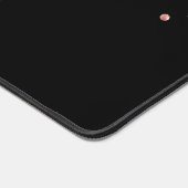 フェイクバラ金ゴールドグリッターとブラック デスクマット (コーナー)